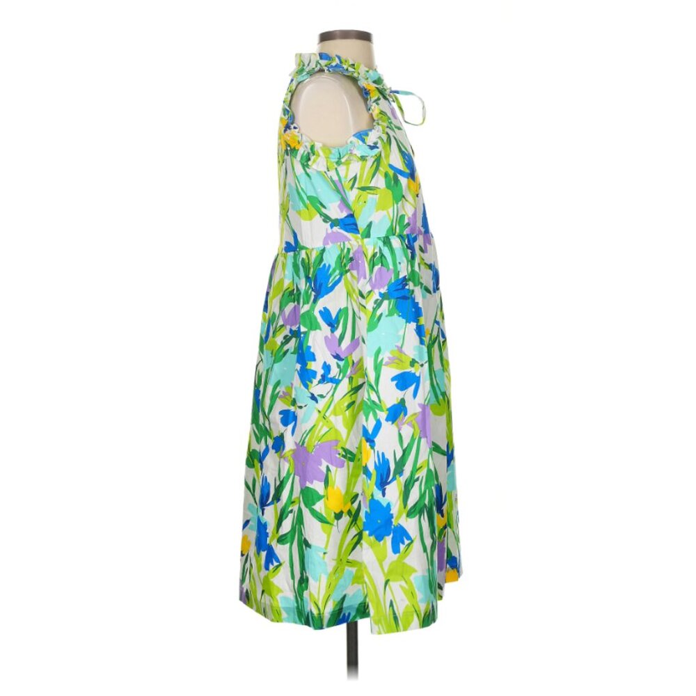 Maggie London Vibrant Floral Midi Dress - Size 0 - Like New - Picture 6 of 10